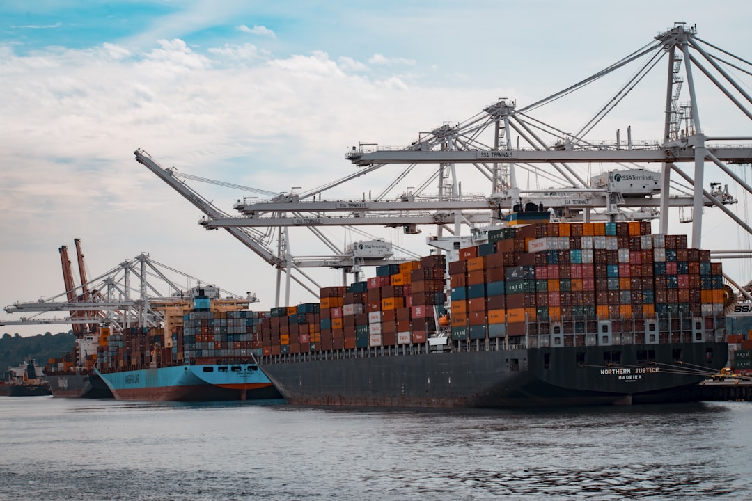 Container shipping port representing global e-cigarette supply chain logistics and manufacturing offshoring 2026