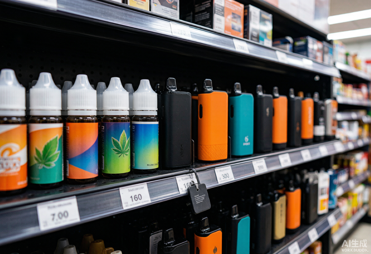 Nicotine pouch products displayed in modern product arrangement on clean surface